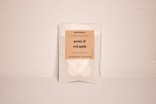 peony & red apple soy wax melts