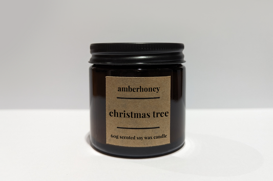 60g christmas tree soy wax travel candle