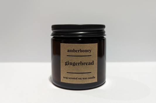 60g gingerbread soy wax travel candle